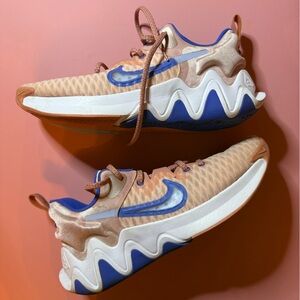 Nike Blue and Tan Sneakers